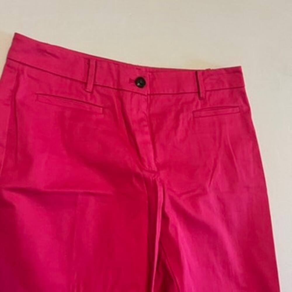 Ann Taylor Petite Curvy Fit Bright Pink Ankle Pants 8P - Picture 3 of 9
